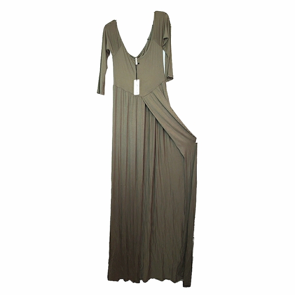 16) MOTHER BEE Off-the-Shoulder Photoshoot Drape Gown Sz. XL - Picture 3 of 8